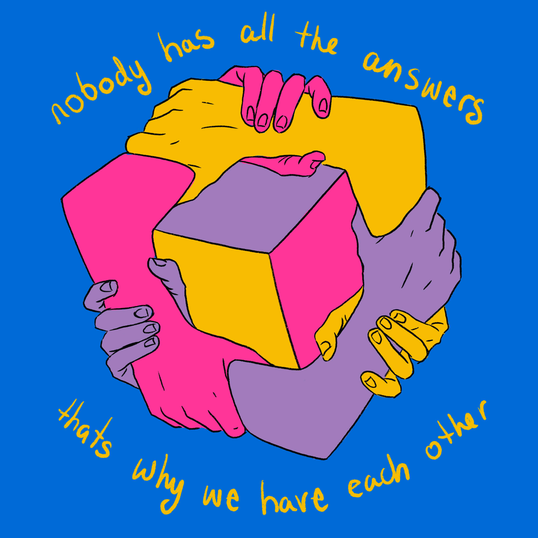We Have Each Other, Personal Practice. Illustrator for Film, TV, Publishing. copyright=This artwork and content are ©oliviasementsova and may not be used for AI training or dataset creation.